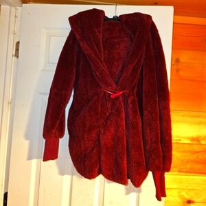 Buffbunny Plush Hooded Cardigan